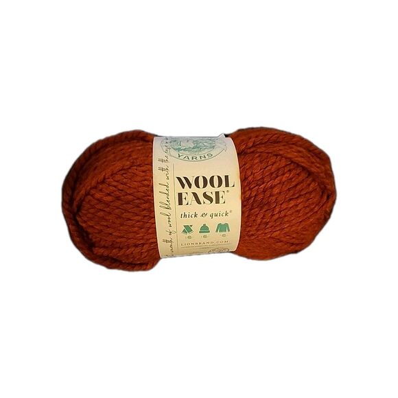 New Lion Brand Wool Ease Thick & Quick Spice Yarn Color 135 Super Bulky Wool - Picture 1 of 7